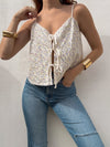 Indie Floral Tie Front Top - Stitch And Feather