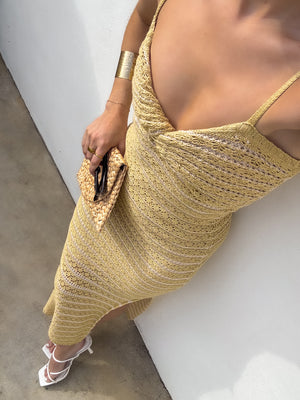 Kiwi Crochet Maxi Dress - Stitch And Feather