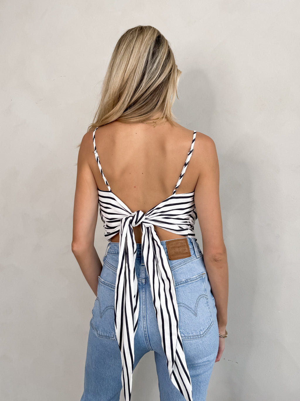 Tongue Tied Stripe Top - Stitch And Feather