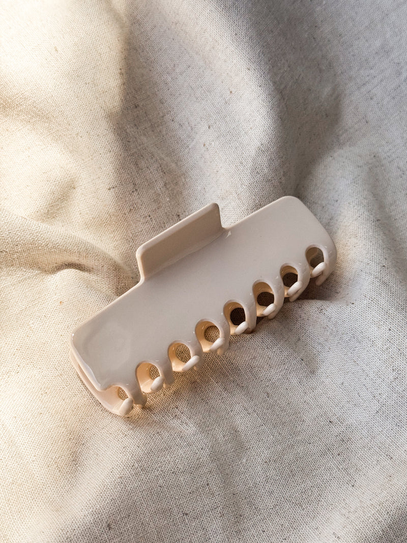 Vienna Hair clip in Beige - Stitch And Feather