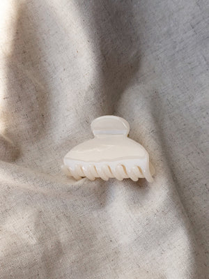Small Hair Clip in Beige - Stitch And Feather
