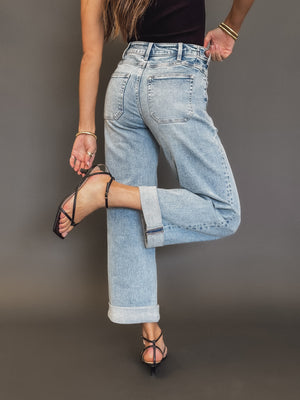 Revival Wide Leg Jeans - Stitch And Feather