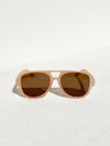 Tinted Aviator Sunglasses in Taupe - Stitch And Feather