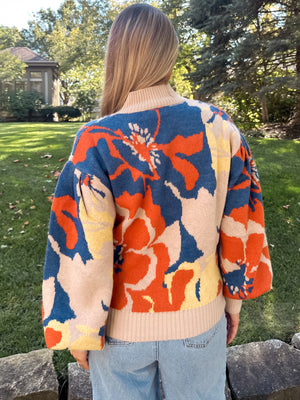 Changing Seasons Floral Sweater - Stitch And Feather