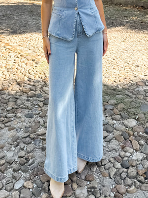 Hudson Wide Leg Pants - Stitch And Feather