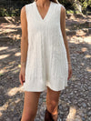 Cari Knit Sweater Dress in Cream - Stitch And Feather