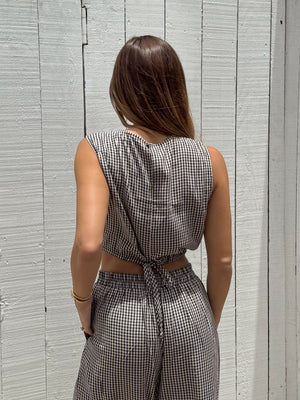 Walk the Line Gingham Top - Stitch And Feather