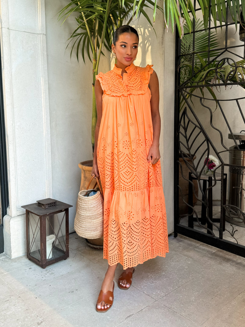 Persimmon Skies Maxi Dress - Stitch And Feather