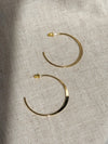 Flat Large Hoops - Stitch And Feather