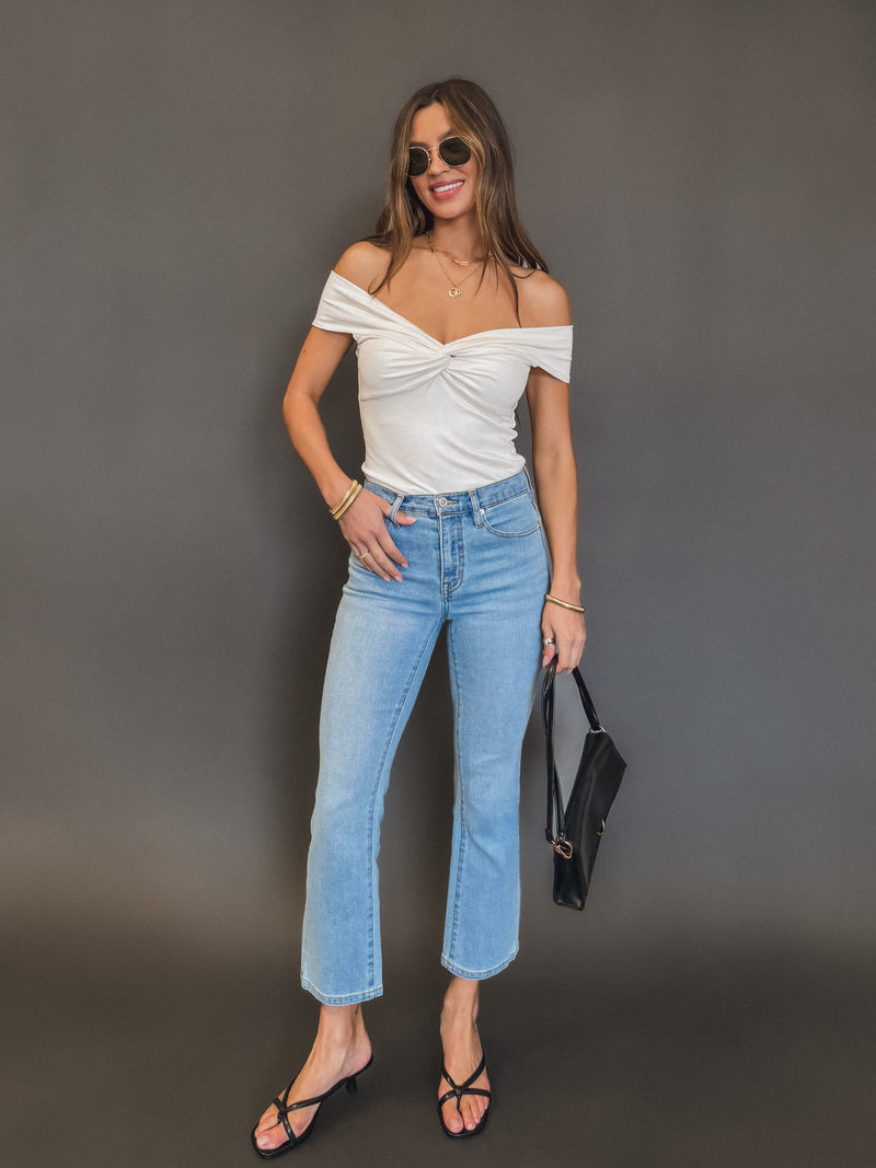 Marlow Cropped Flare Jeans - Stitch And Feather