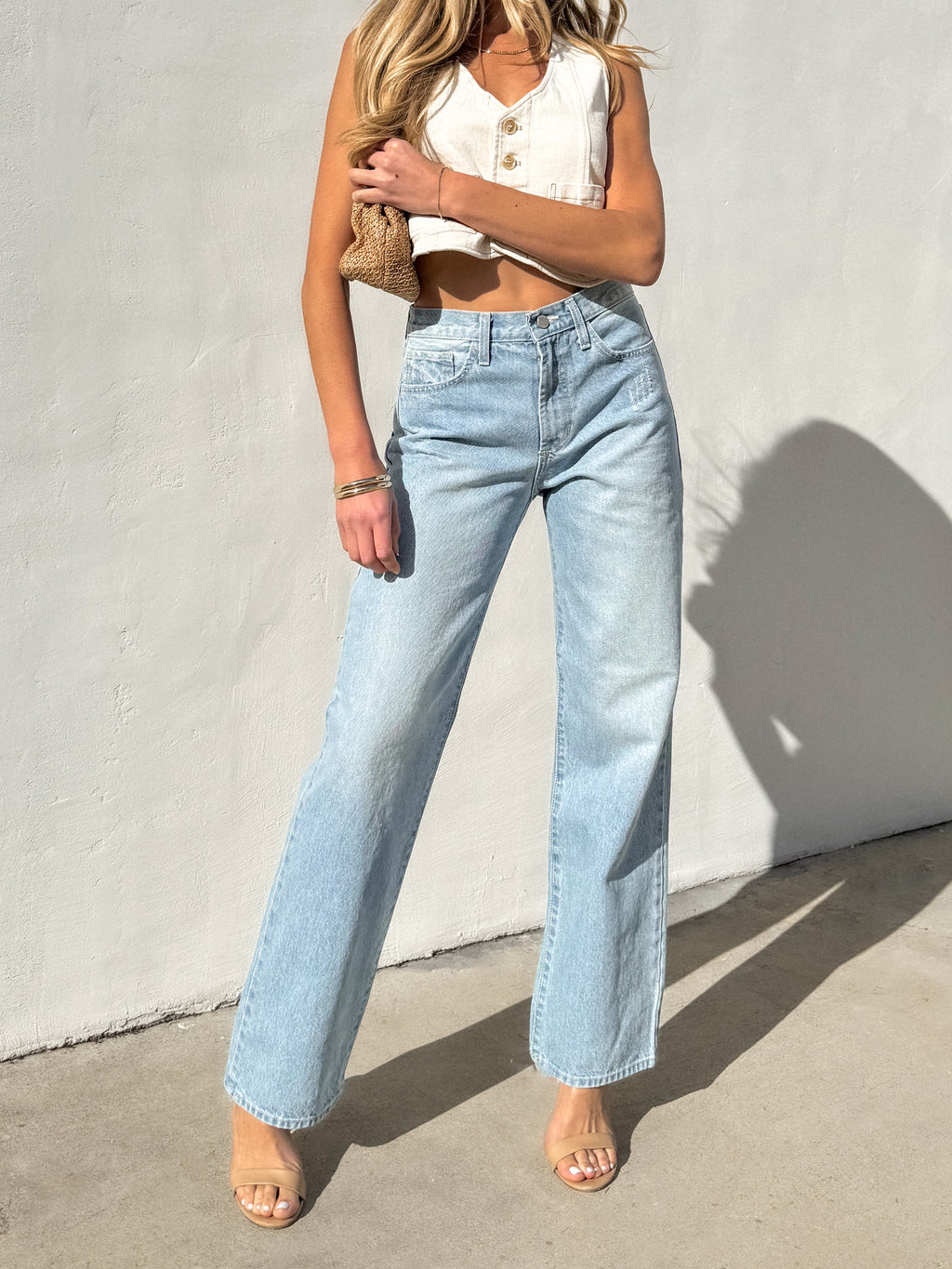 Ronnie Relaxed Straight Jeans - Stitch And Feather