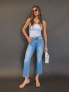 Ingrid Cropped Flare Jeans - Stitch And Feather