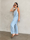 Bitter Sweet Jumpsuit in Denim - Stitch And Feather