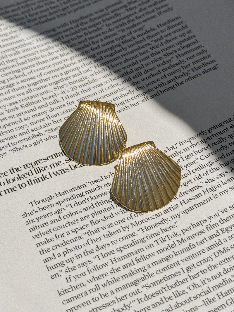 Seashell Earrings - Stitch And Feather