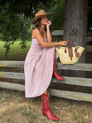 Montana Gingham Midi Dress – Stitch And Feather