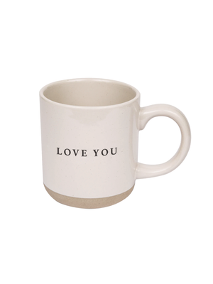 Love You Stoneware Mug - Stitch And Feather