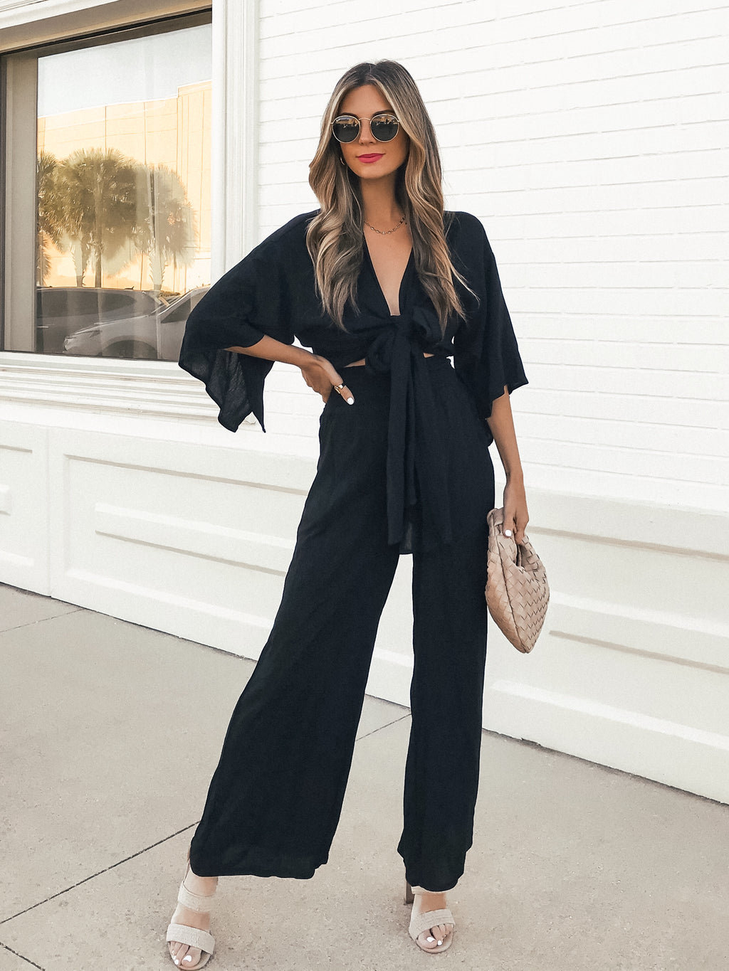 Pompeo Wide Leg Pants - Stitch And Feather