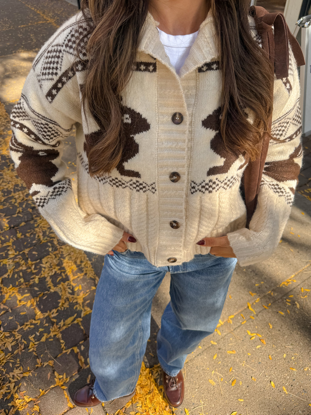 Bunny Jacquard Sweater - Stitch And Feather