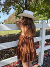 Bruna Espresso Ruffle Romper