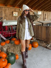 Colorado Barn Jacket in Olive - Stitch And Feather