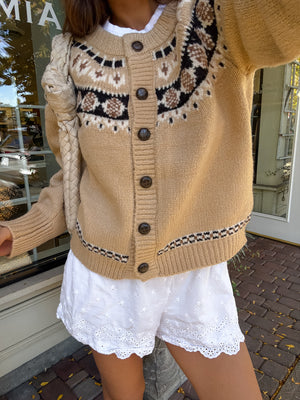 Fair Isle Knit Sweater - Stitch And Feather