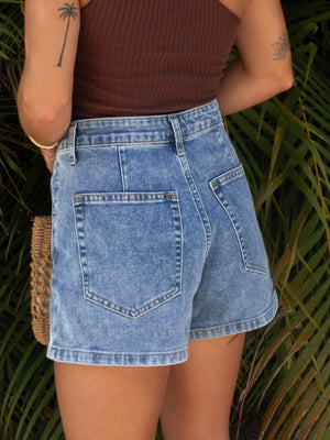 Intertwined Denim Skort