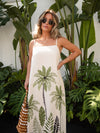 Palms Linen Maxi Dress