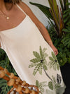 Palms Linen Maxi Dress