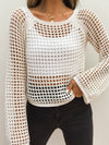 Twin Flame Crochet Top in Off White - Stitch And Feather