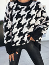 Electric Love Houndstooth Sweater - Stitch And Feather
