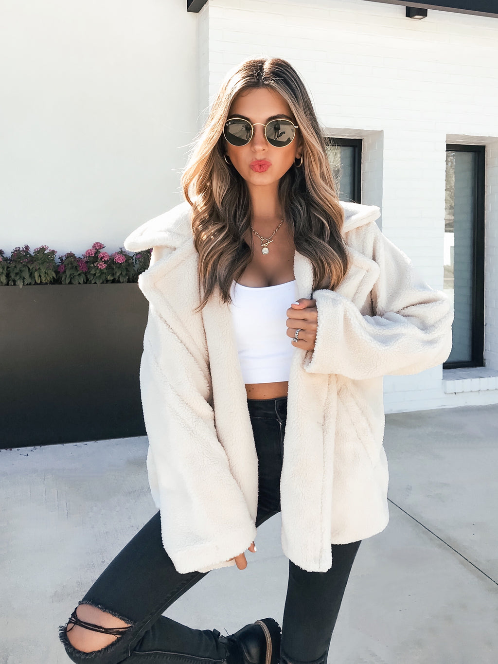 Creamsicle Teddy Coat - Stitch And Feather