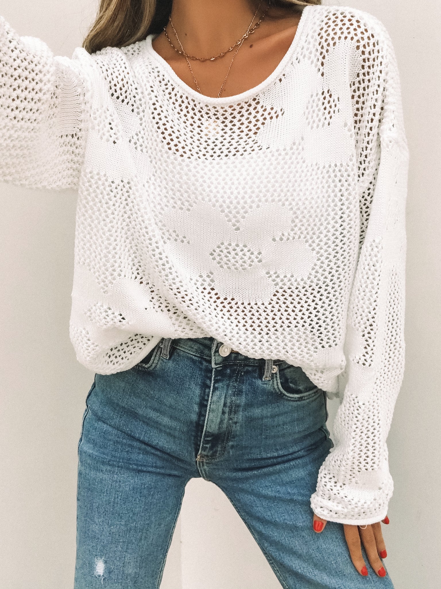 Tate Floral Crochet Top