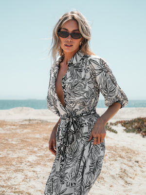 Palm Beach Midi Dress - Stitch And Feather