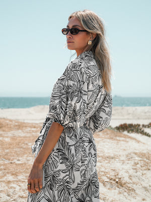 Palm Beach Midi Dress - Stitch And Feather