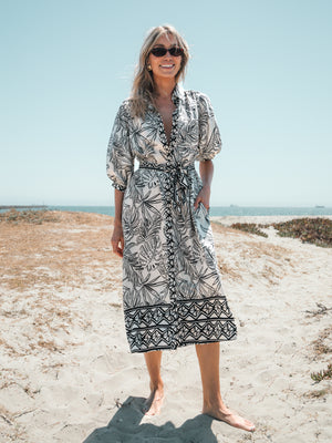 Palm Beach Midi Dress - Stitch And Feather