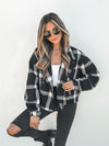 Been Busy Plaid Jacket in Black - Final Sale - Stitch And Feather