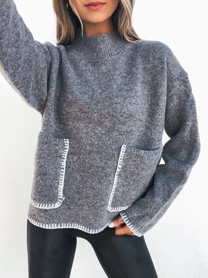 Invite Only Knit Sweater - Stitch And Feather