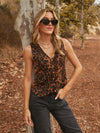 Untamed Leopard Button Vest - Stitch And Feather