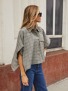 On the Town Plaid Cape Top - Stitch And Feather