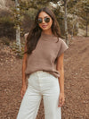 Set the Tone Knit Top in Mocha - Stitch And Feather