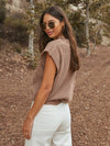 Set the Tone Knit Top in Mocha - Stitch And Feather