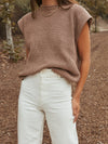 Set the Tone Knit Top in Mocha - Stitch And Feather