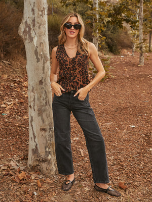 Untamed Leopard Button Vest - Stitch And Feather