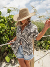 Under the Palms Button Up - Stitch And Feather