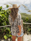 Under the Palms Button Up - Stitch And Feather