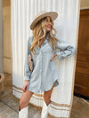 Gillie Gauze Dress in Lt. Denim