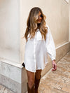 Gillie Gauze Dress in Off White