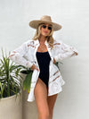 Coastal Crochet Button Down - Final Sale - Stitch And Feather