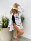 Coastal Crochet Button Down - Final Sale - Stitch And Feather