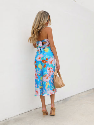 Gemma Floral Midi Dress - Stitch And Feather